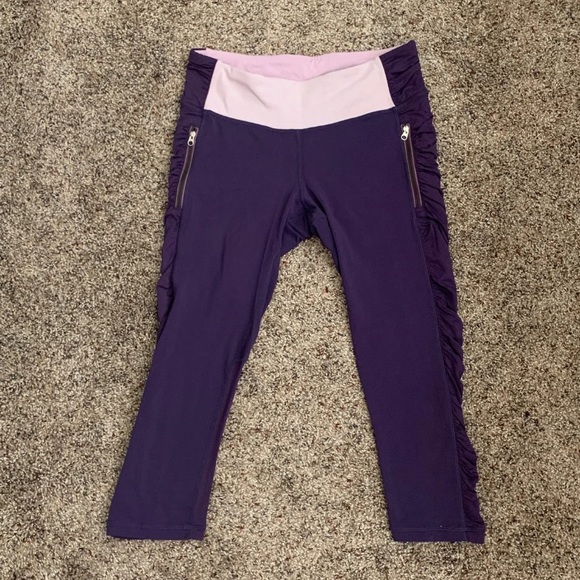 Lululemon 19” Run In The Sun crops, size 6 - Picture 1 of 10